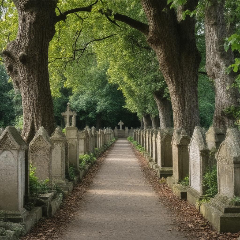 Click to view larger image AI-created image of St Pancras and Islington Cemetery