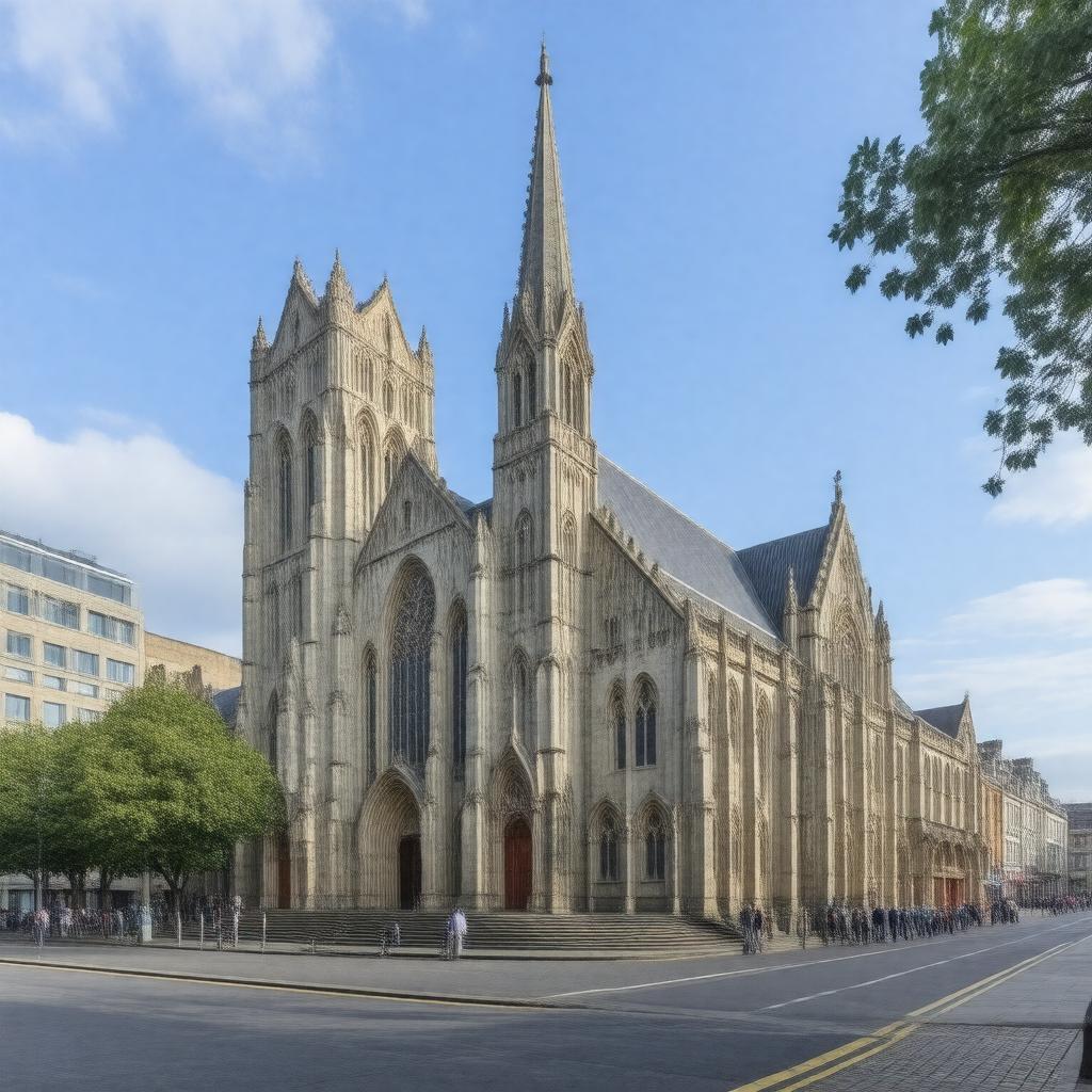 AI-created image of St Patrick's Cathedral, Dublin