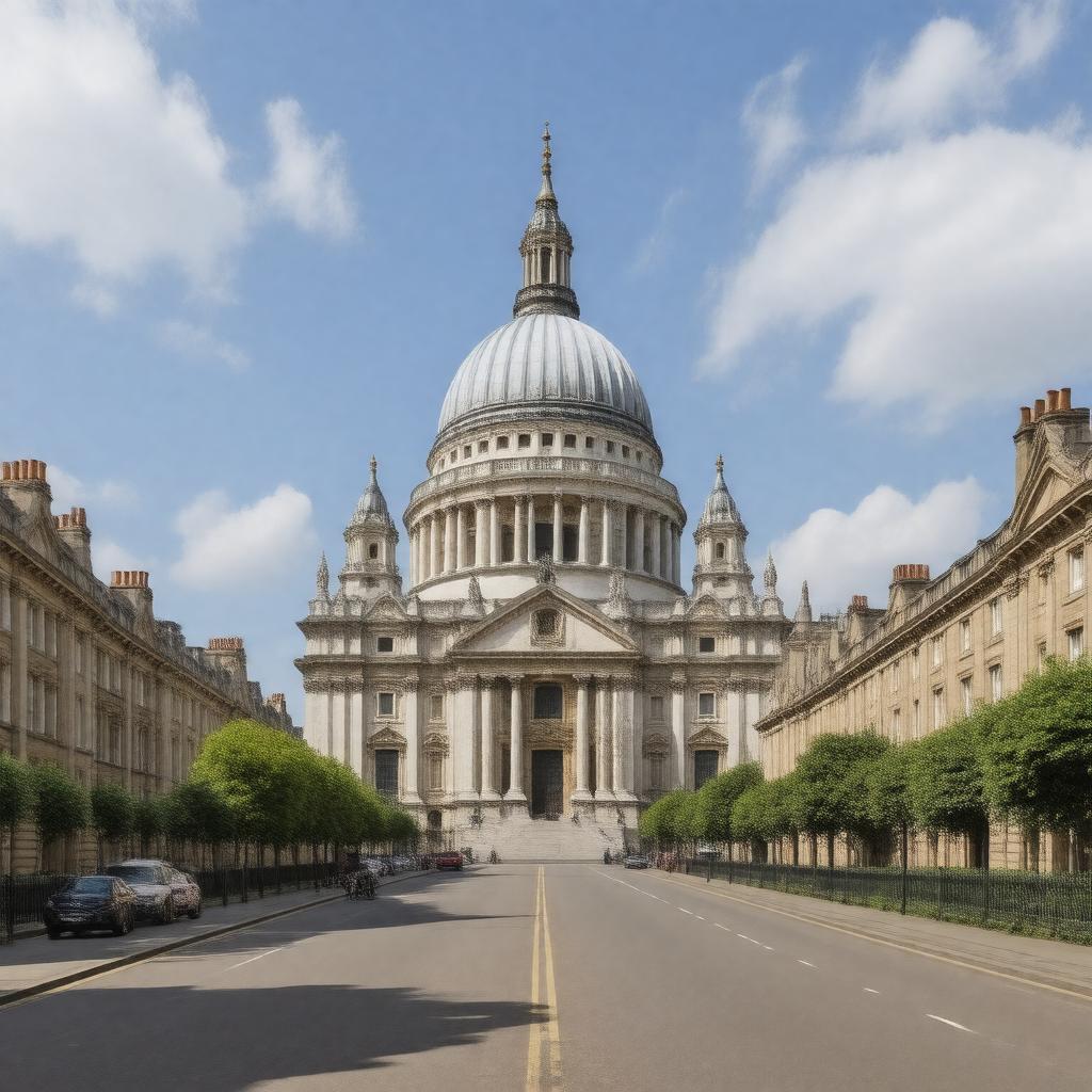 AI-created image of St Paul's Cathedral