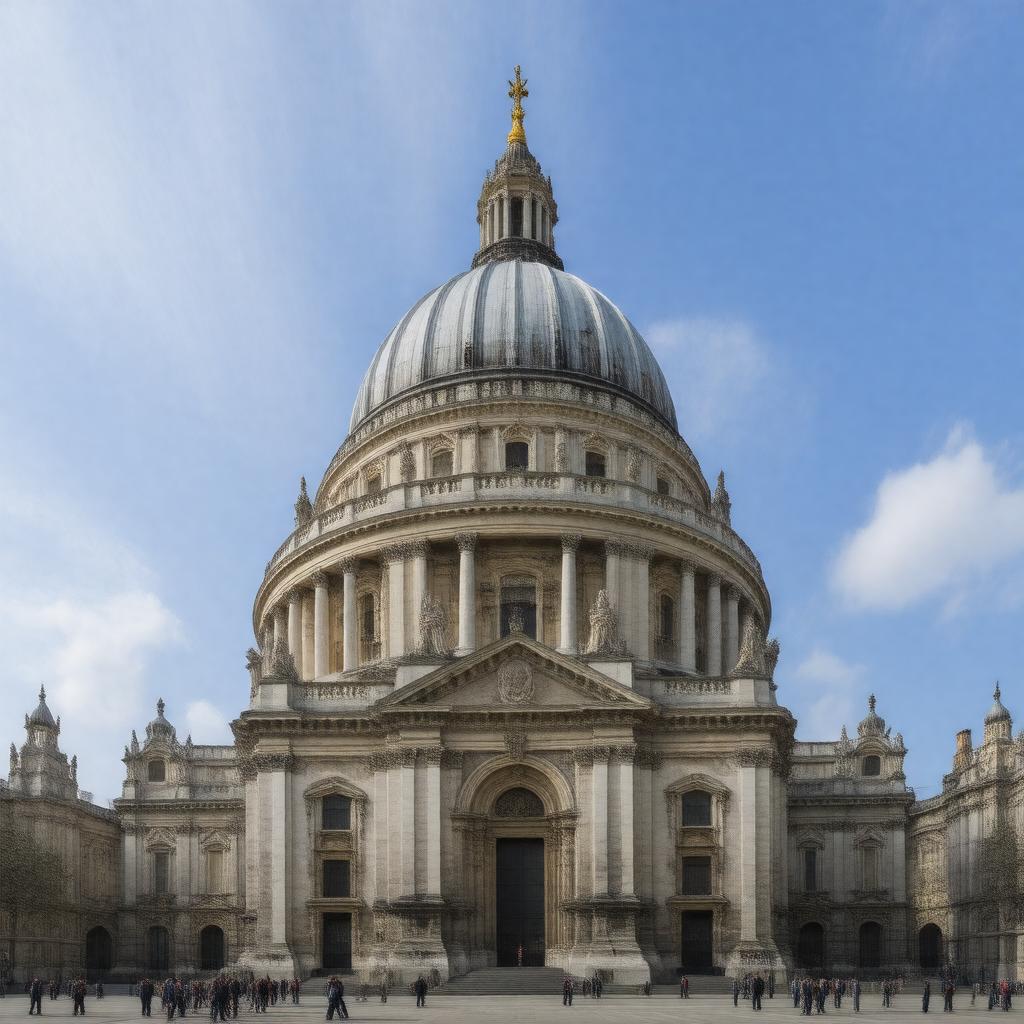 AI-created image of St Paul's Cathedral, London