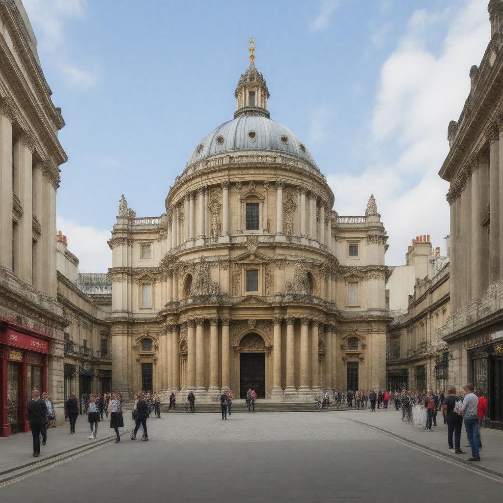 AI-created image of St Paul’s Church, Covent Garden