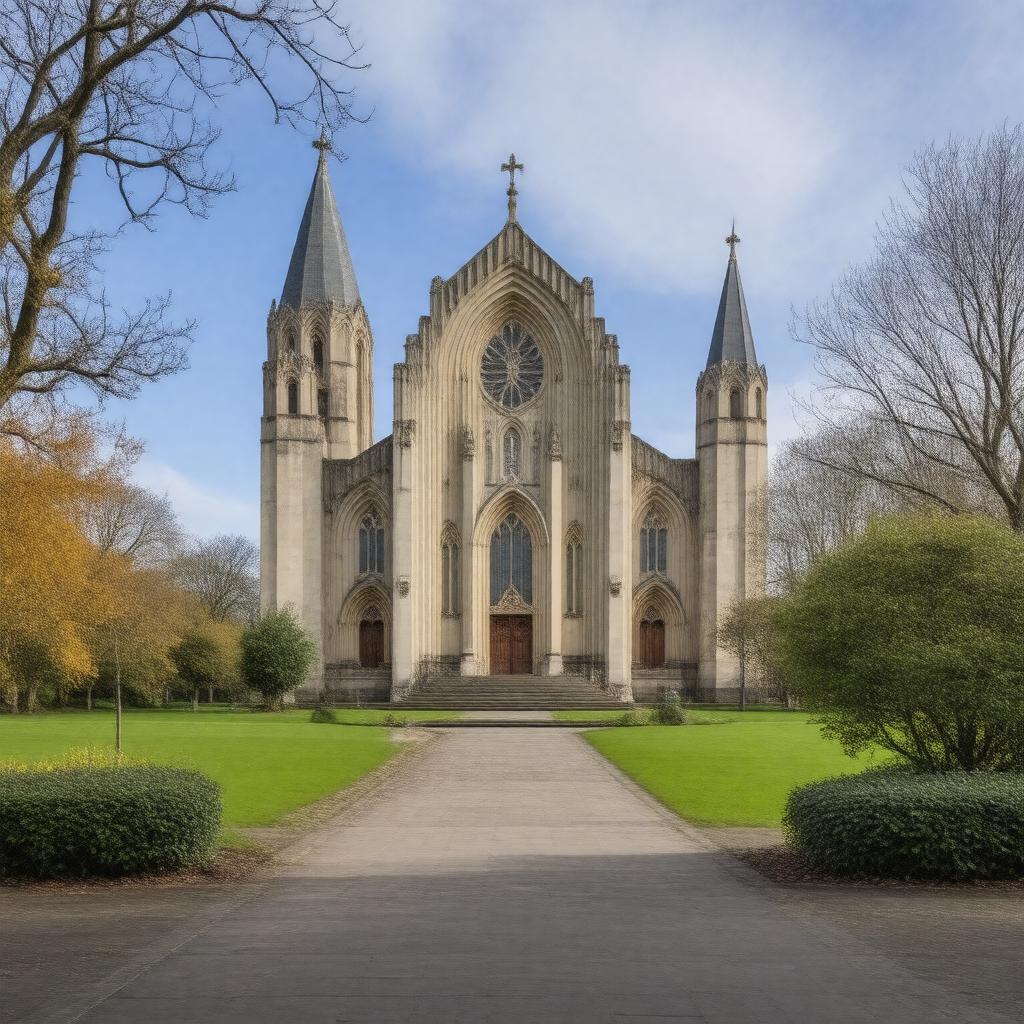 Click to view larger image AI-created image of St Paul's Church, Princes Park