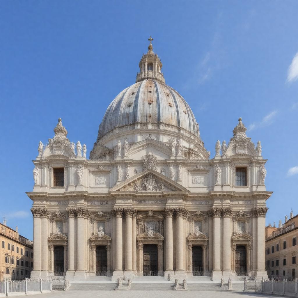 AI-created image of St Peter's Catholic Church