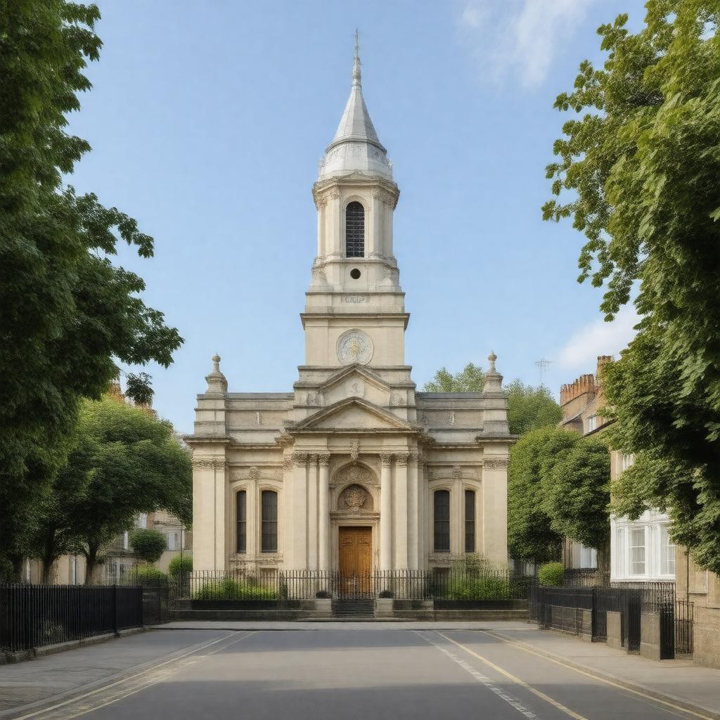 Click to view larger image AI-created image of St Peter's Church, Notting Hill