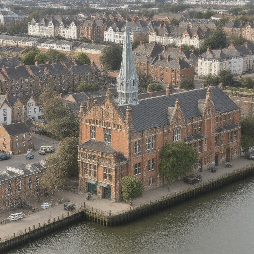 AI-created image of St Peter's London Docks Primary School
