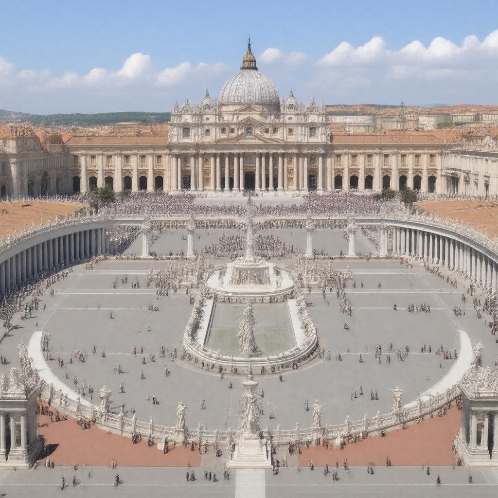 AI-created image of St Peter's Square