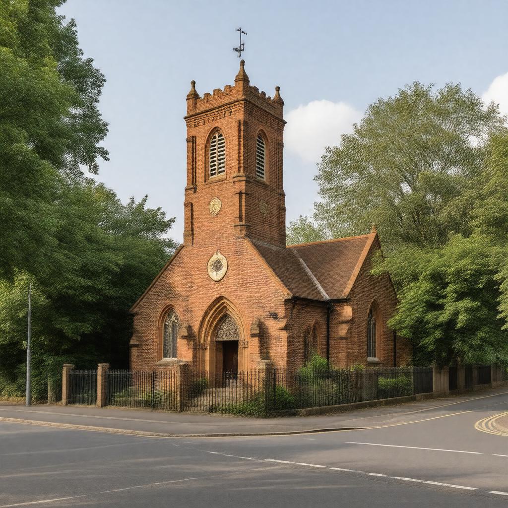 Click to view larger image AI-created image of St Philip's Church, Plaistow