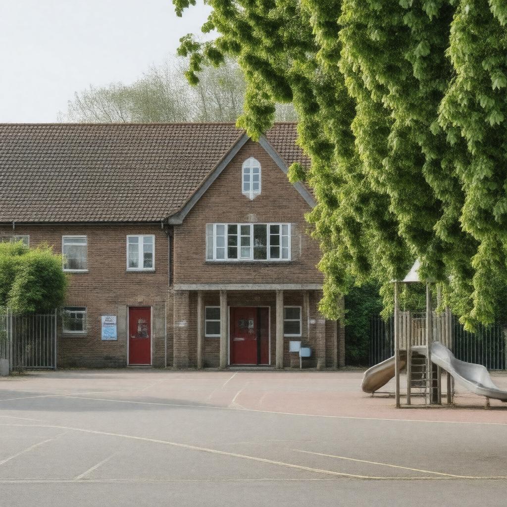 AI-created image of St Saviour's Catholic Primary School
