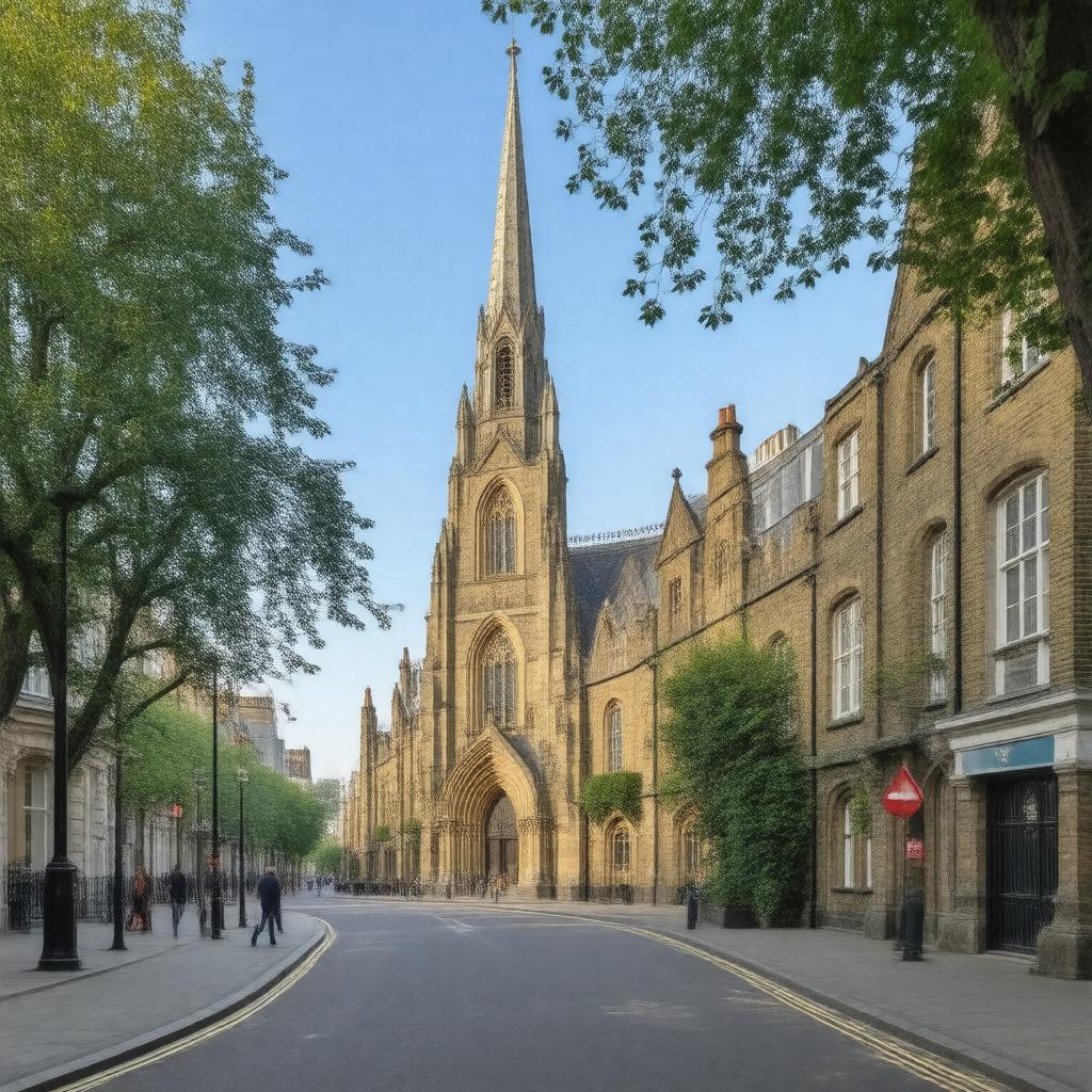 AI-created image of St Saviour's Church, Walton Place