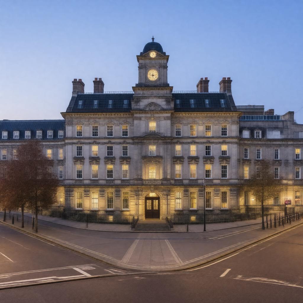 AI-created image of St Thomas' Hospital, London