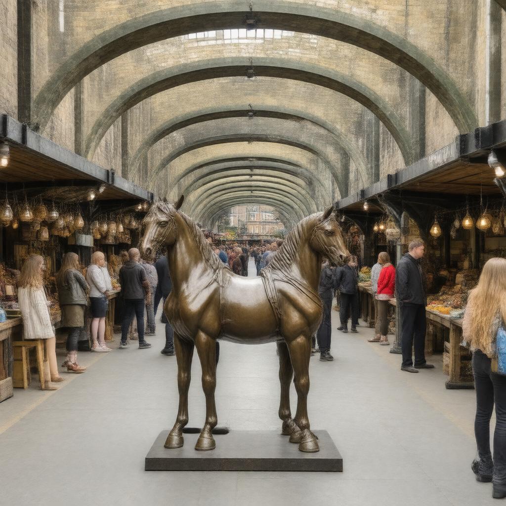 Click to view larger image AI-created image of Stables Market