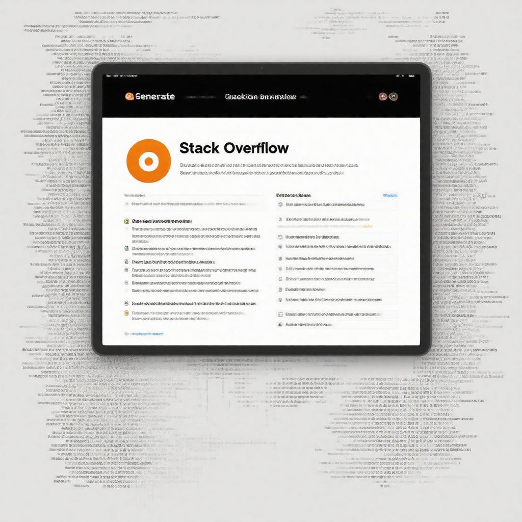 AI-created image of Stack Overflow