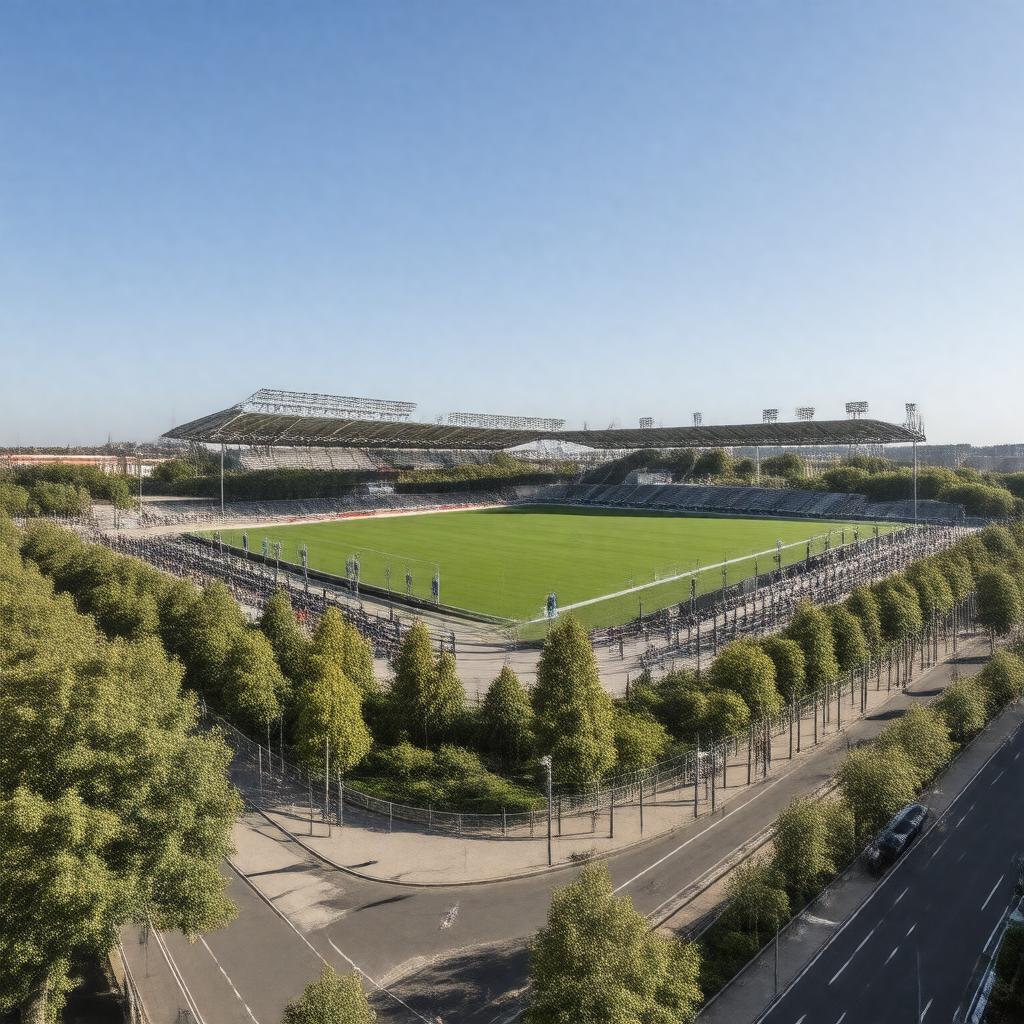 AI-created image of Stade Roi Baudouin, Brussels