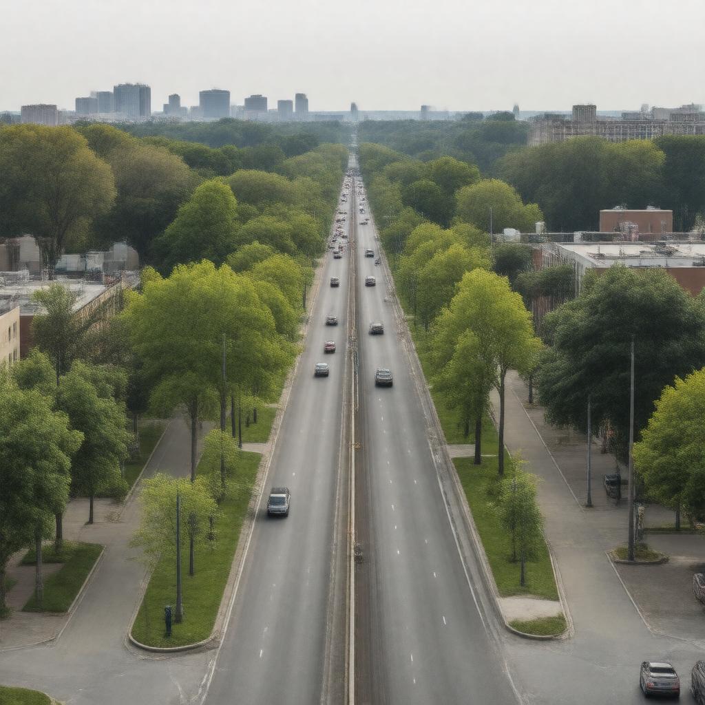 AI-created image of Stadium Boulevard