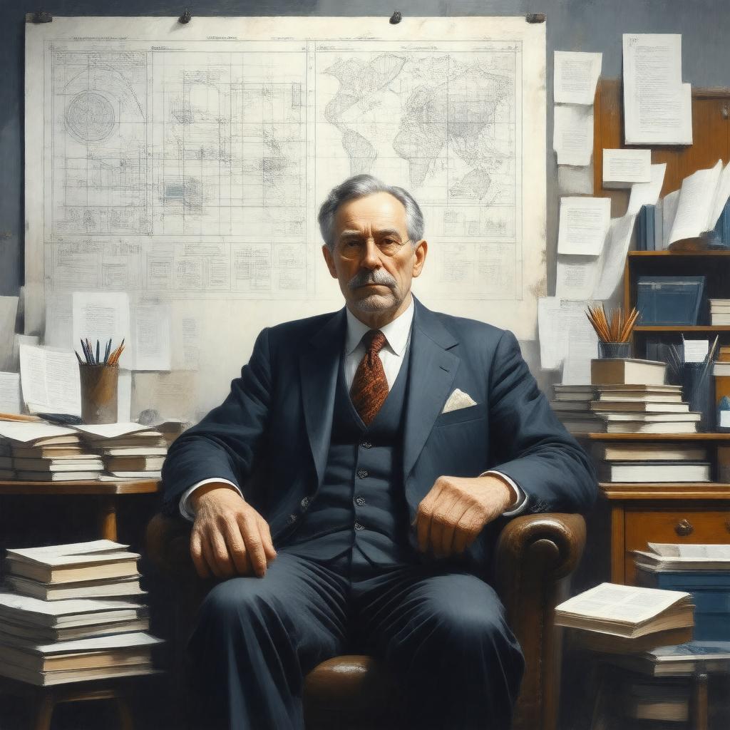 AI-created image of Stafford Beer