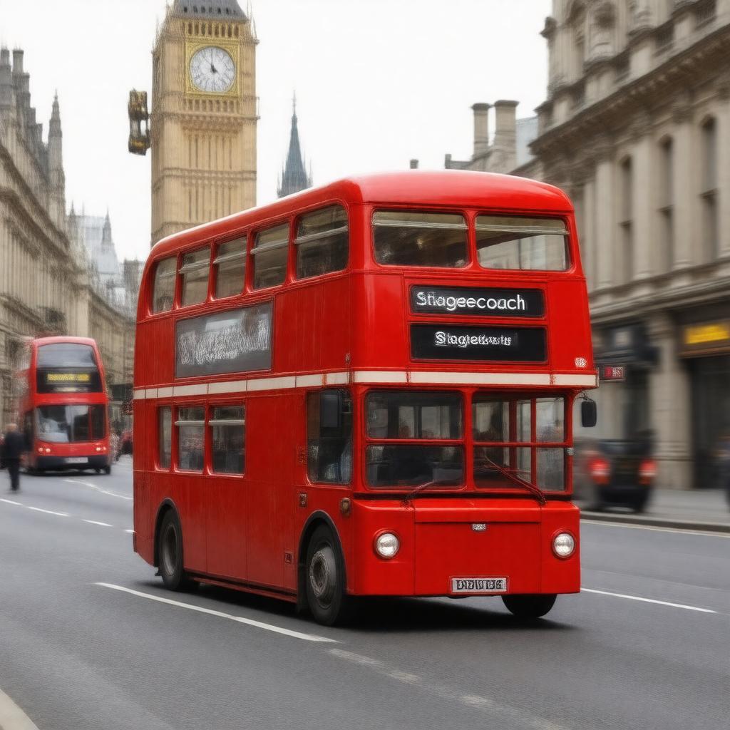 Click to view larger image AI-created image of Stagecoach London