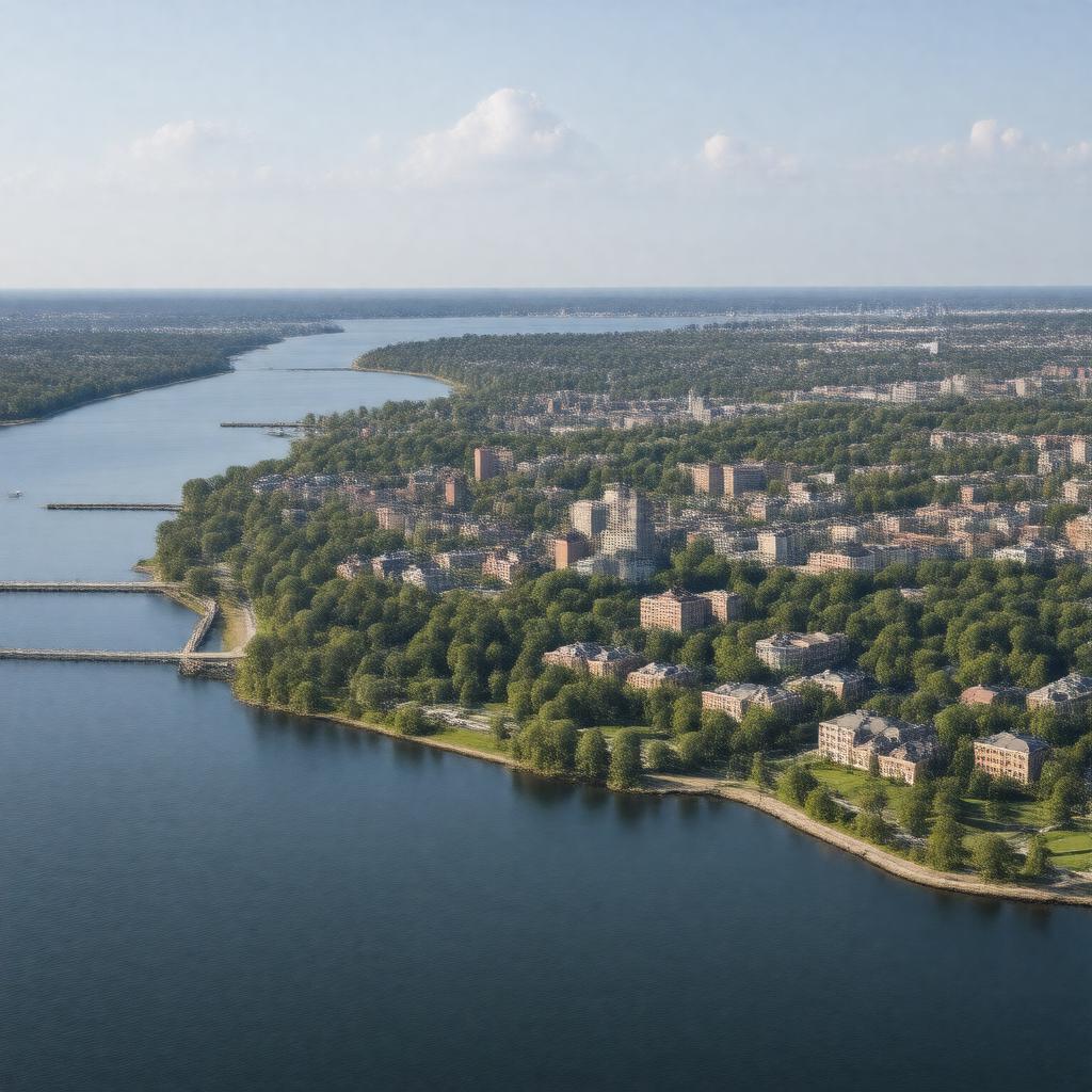 AI-created image of Stamford, Connecticut, USA