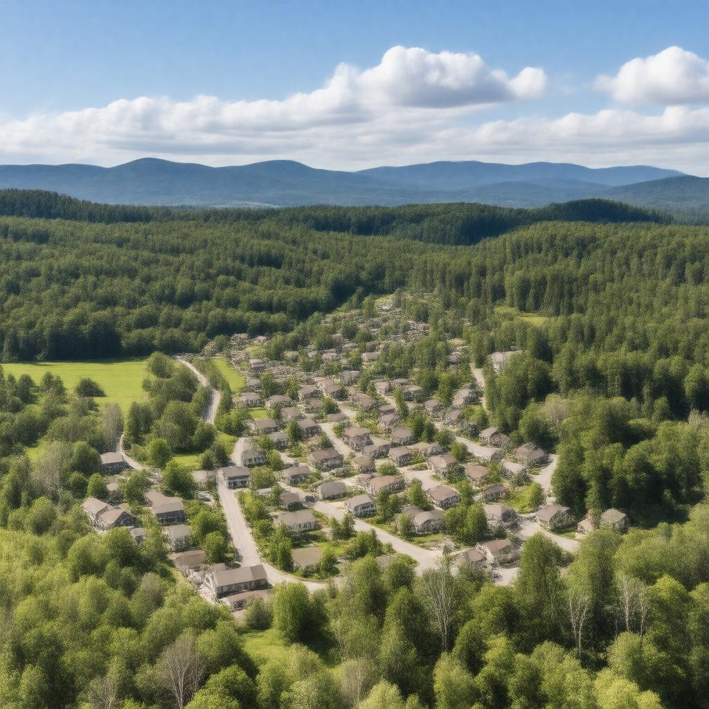 AI-created image of Stamford, New York, United States