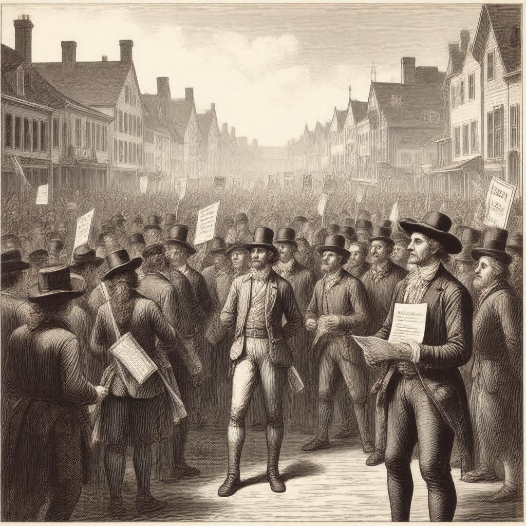 AI-created image of Stamp Act