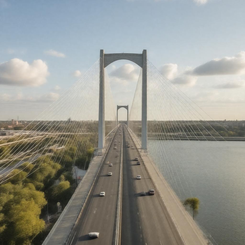 AI-created image of Stan Musial Veterans Memorial Bridge