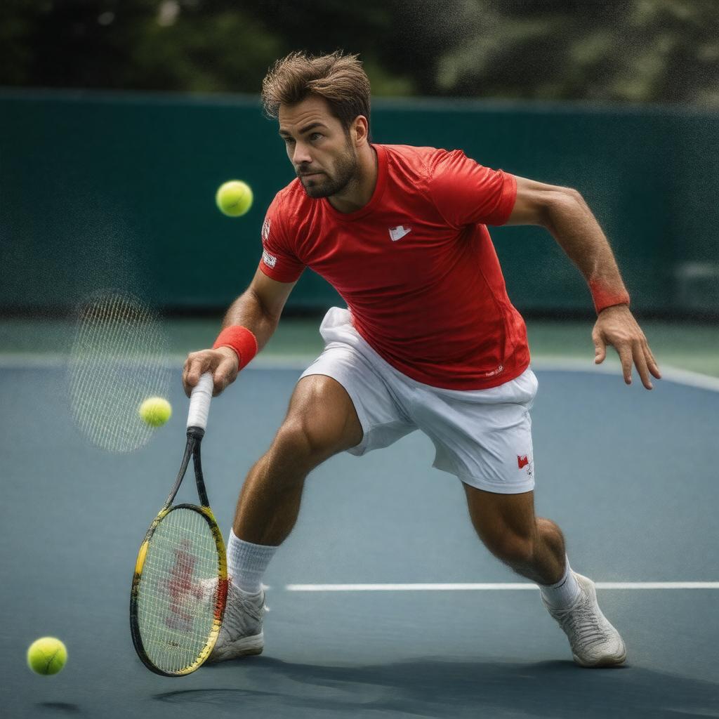 AI-created image of Stan Wawrinka