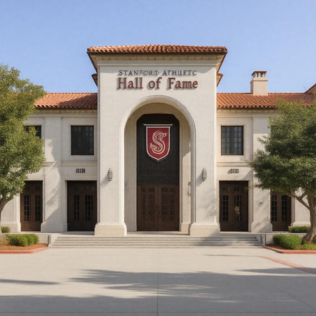 Click to view larger image AI-created image of Stanford Athletic Hall of Fame