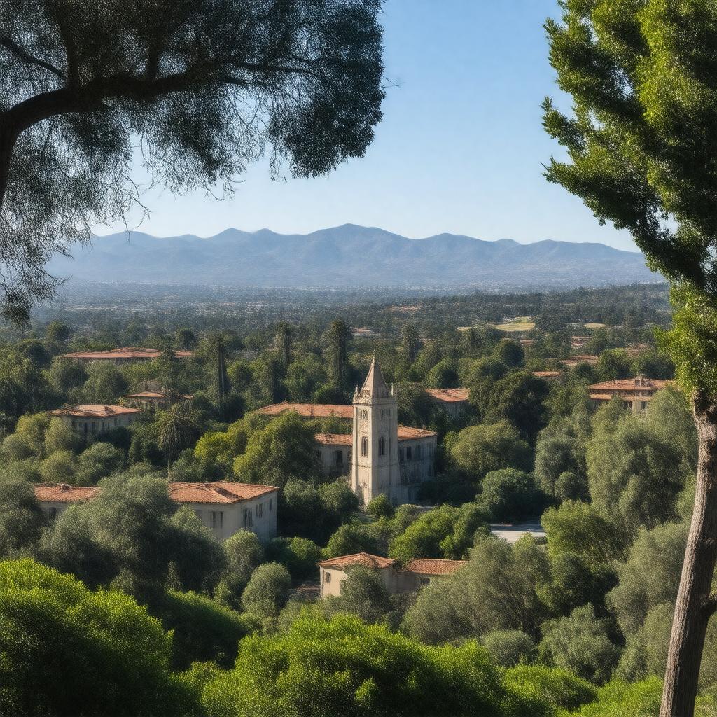 AI-created image of Stanford, California