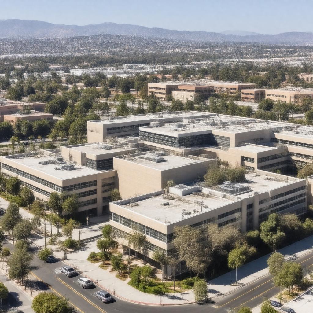 AI-created image of Stanford Hospital