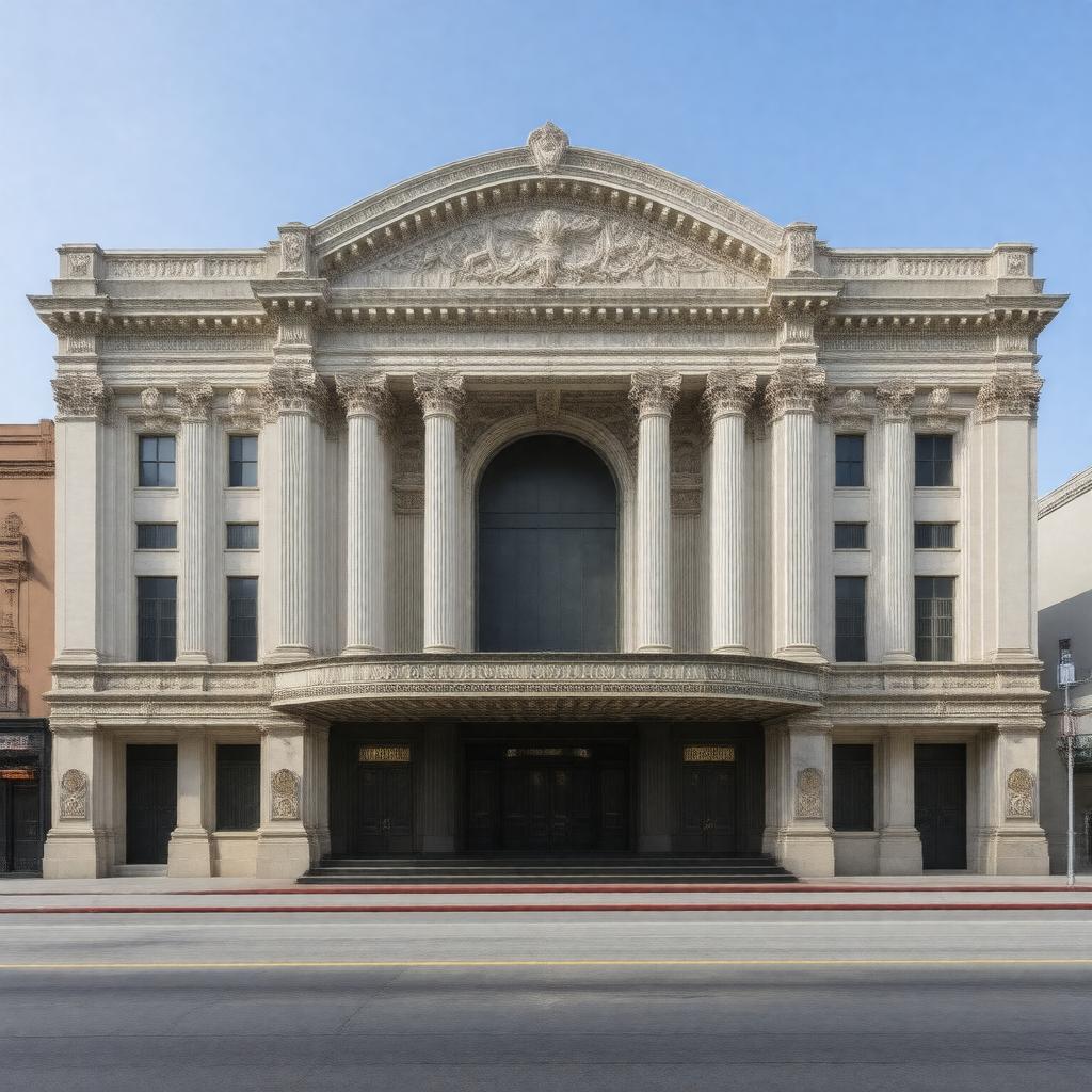 Click to view larger image AI-created image of Stanford Theatre