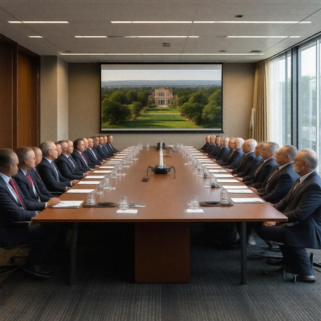 AI-created image of Stanford University Board of Trustees