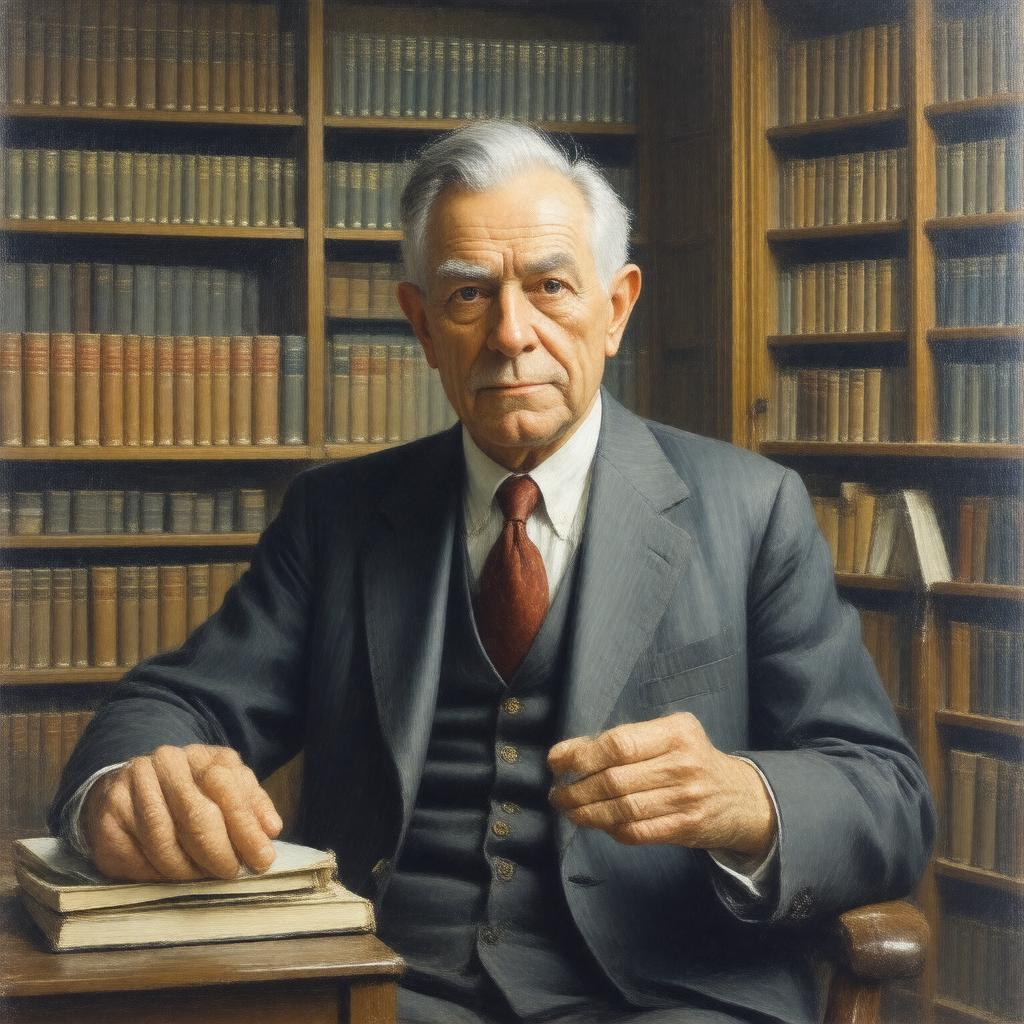 AI-created image of Stanley Kunitz