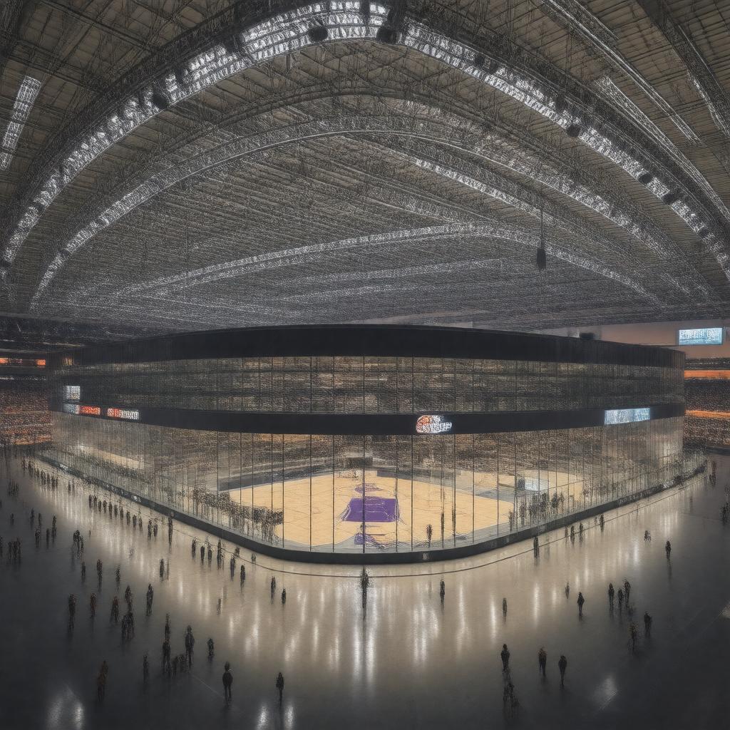 Click to view larger image AI-created image of Staples Center