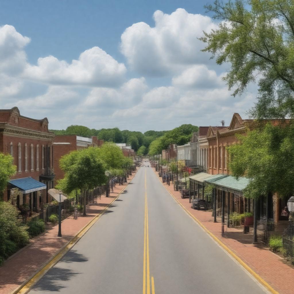 AI-created image of Starkville, Mississippi, USA
