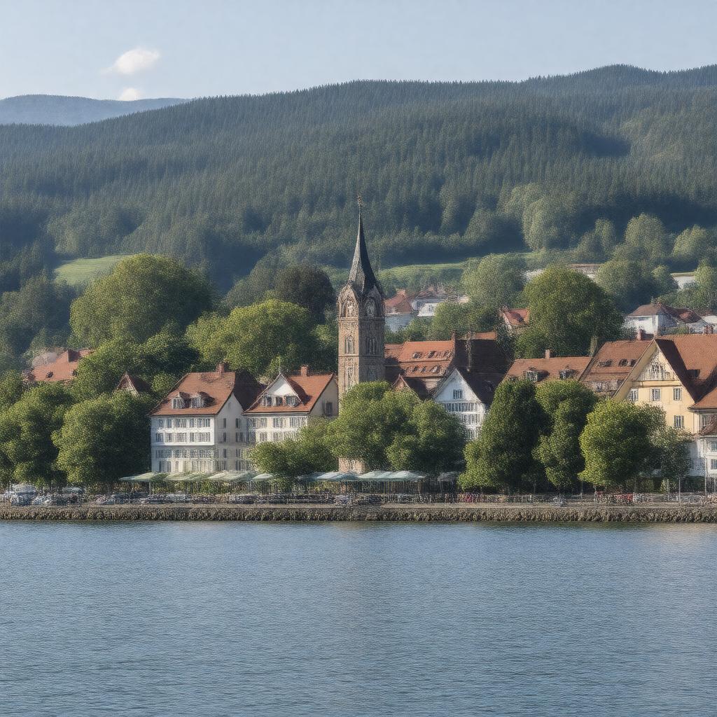 AI-created image of Starnberg, West Germany
