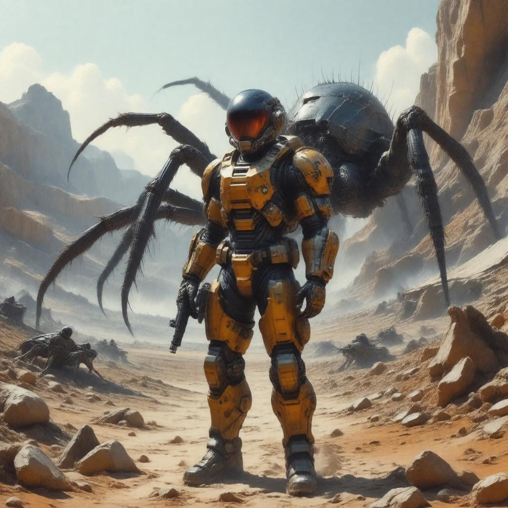 AI-created image of Starship Troopers