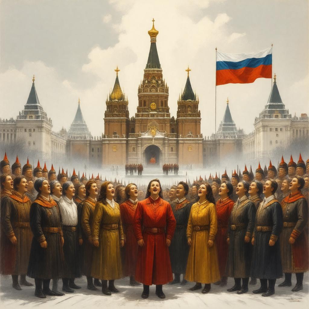 Click to view larger image AI-created image of State Anthem of the Soviet Union