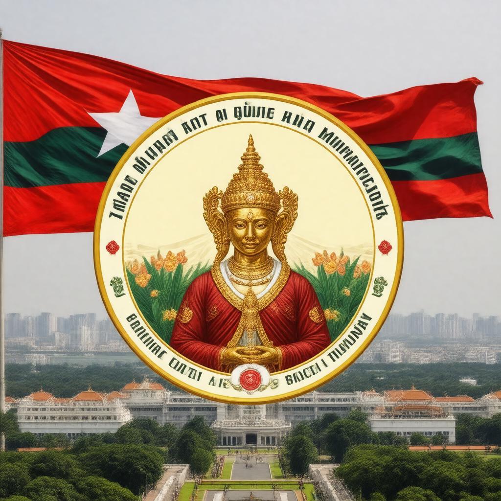 AI-created image of State Counsellor of Myanmar