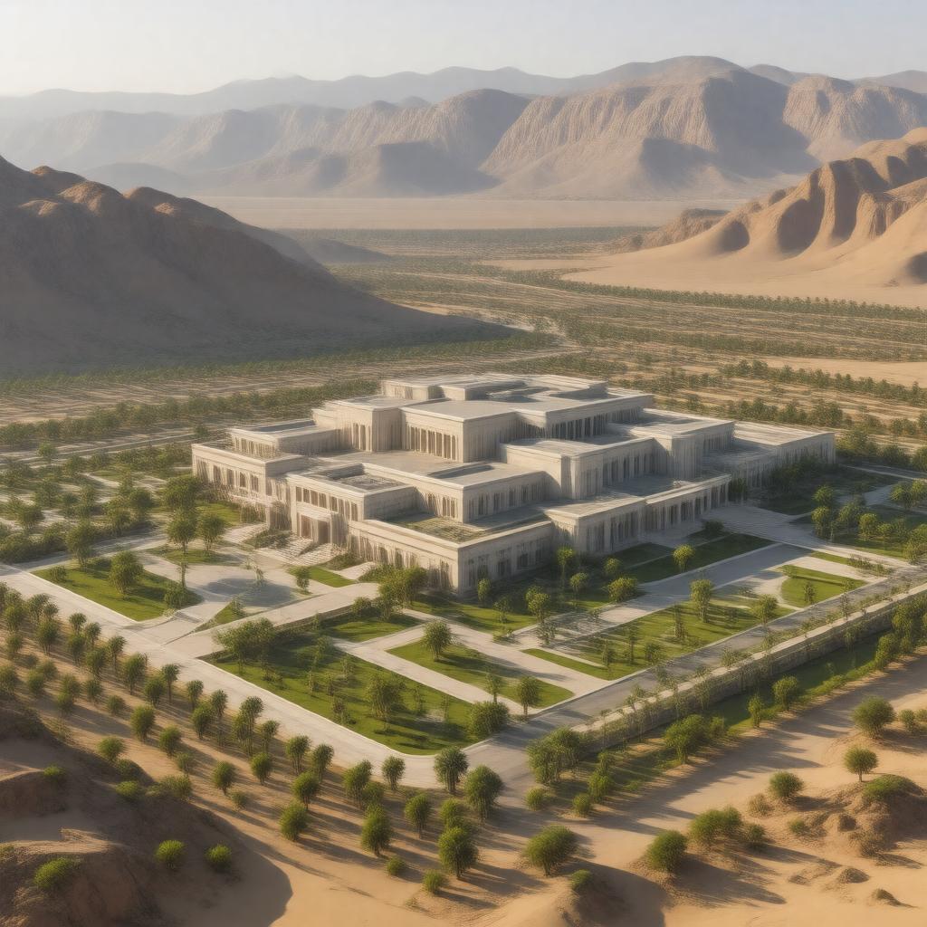 AI-created image of State House, Windhoek