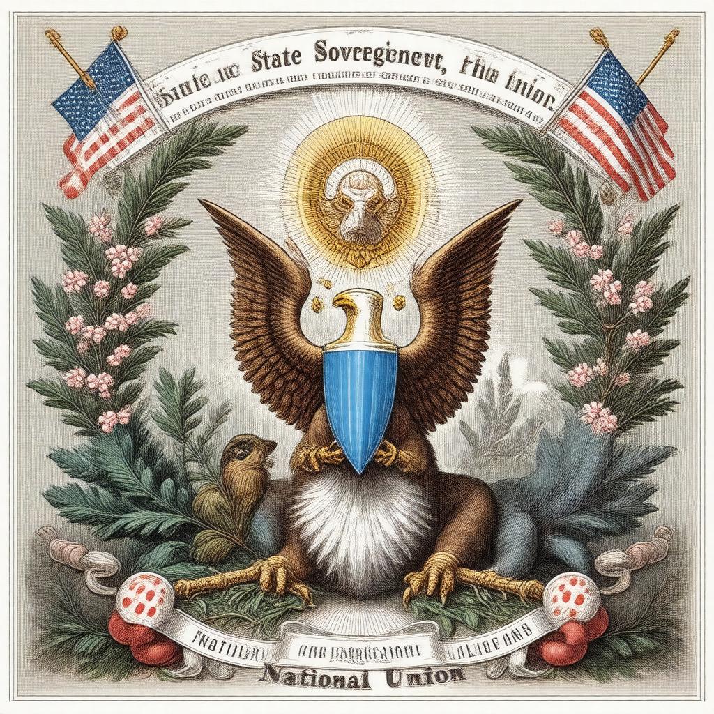 Click to view larger image AI-created image of State Sovereignty, National Union