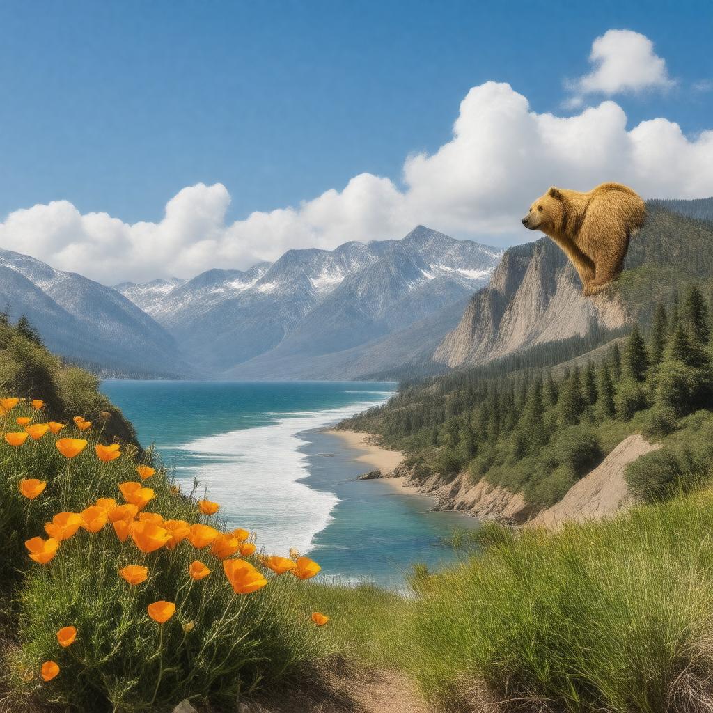 AI-created image of State of California