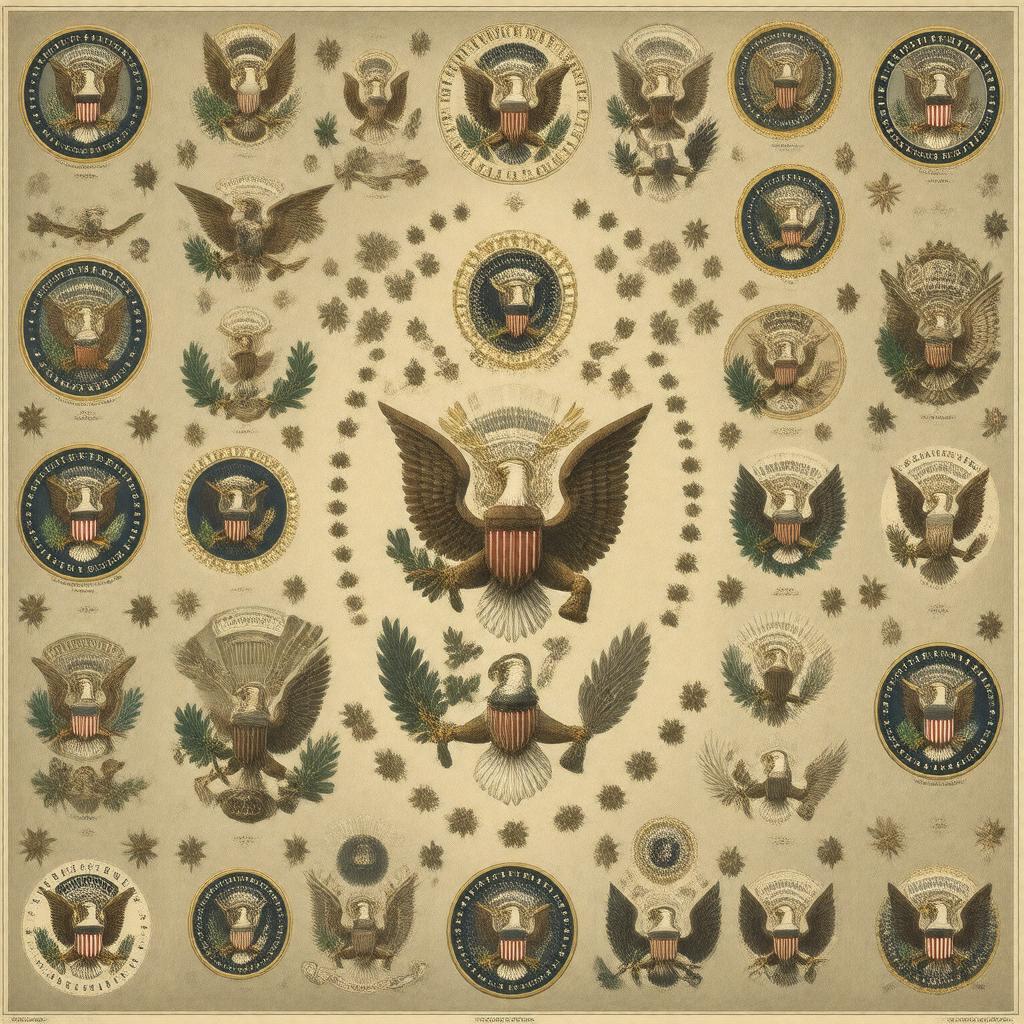 AI-created image of State seals of the United States