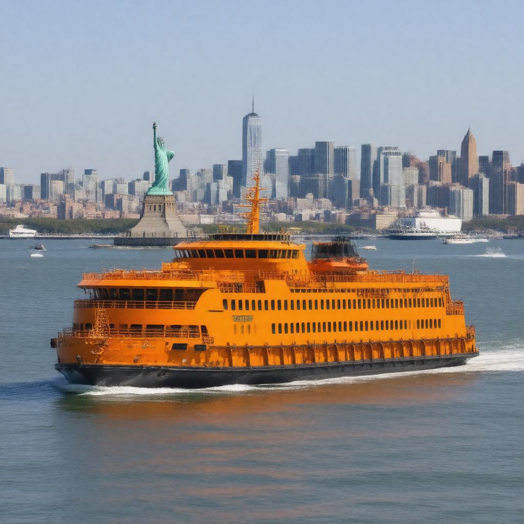 AI-created image of Staten Island Ferry