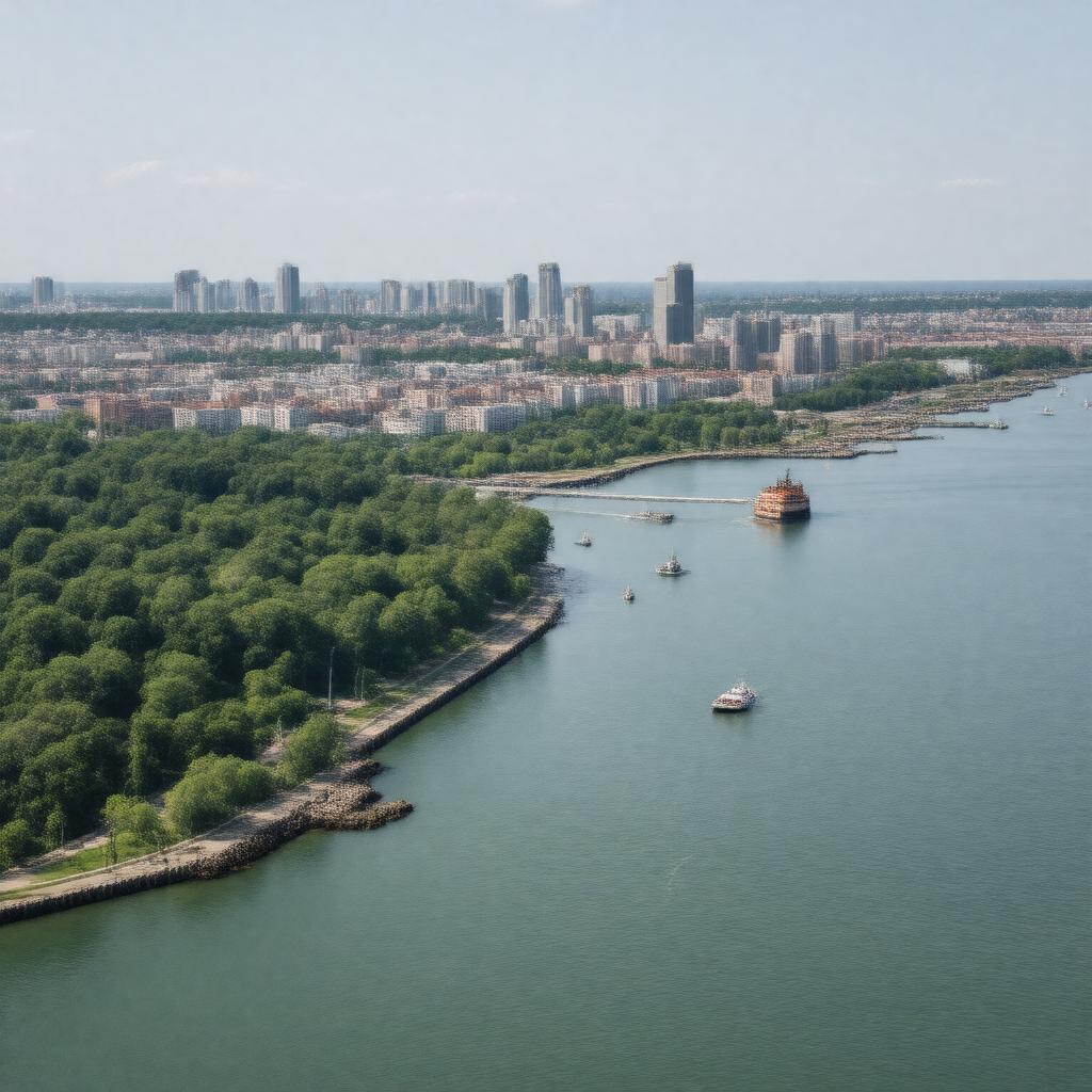 AI-created image of Staten Island, New York, USA