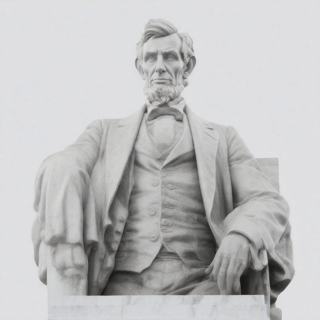 Click to view larger image AI-created image of Statue of Abraham Lincoln