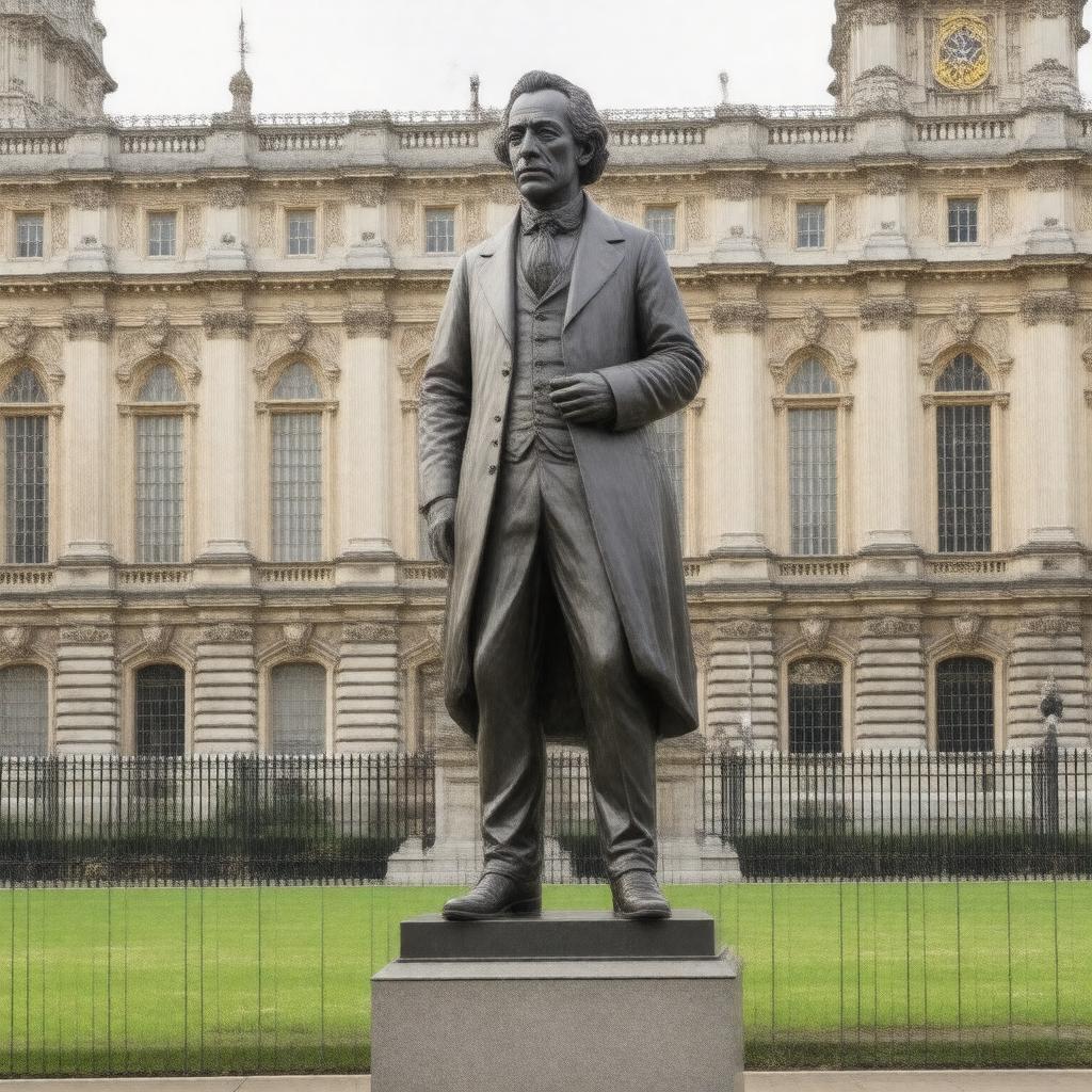 AI-created image of Statue of Benjamin Disraeli