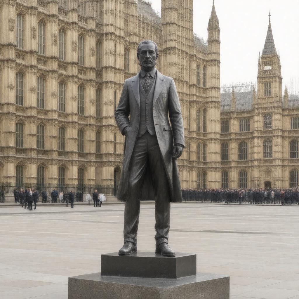 Click to view larger image AI-created image of Statue of Edward Smith-Stanley