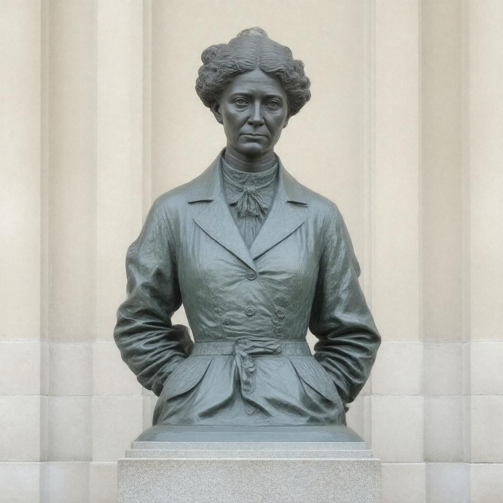 Click to view larger image AI-created image of Statue of Emmeline Pankhurst