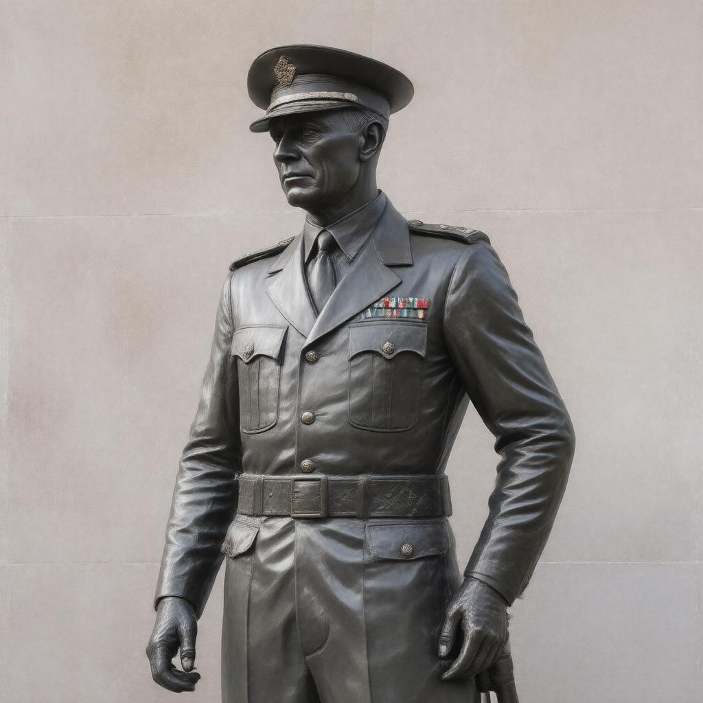 Click to view larger image AI-created image of Statue of Field Marshal Archibald Wavell