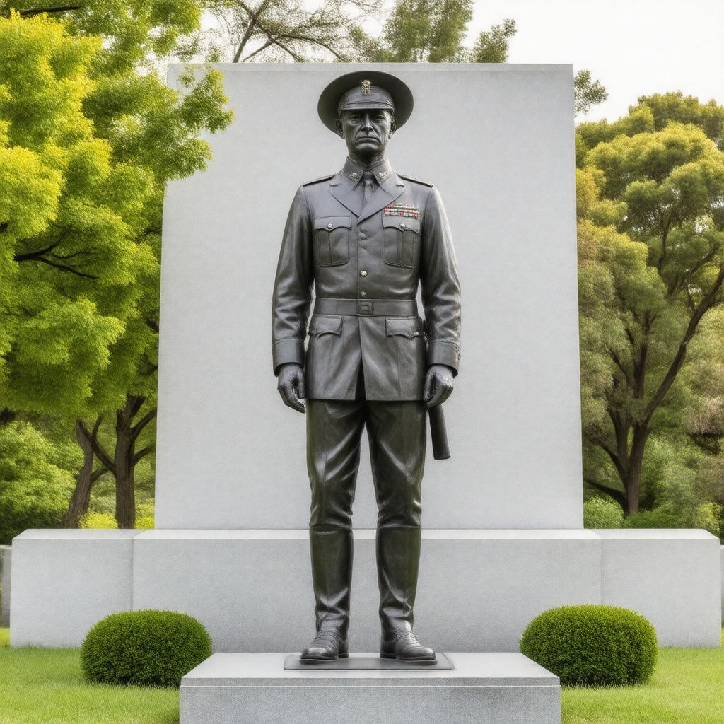 Click to view larger image AI-created image of Statue of Field Marshal John Dill