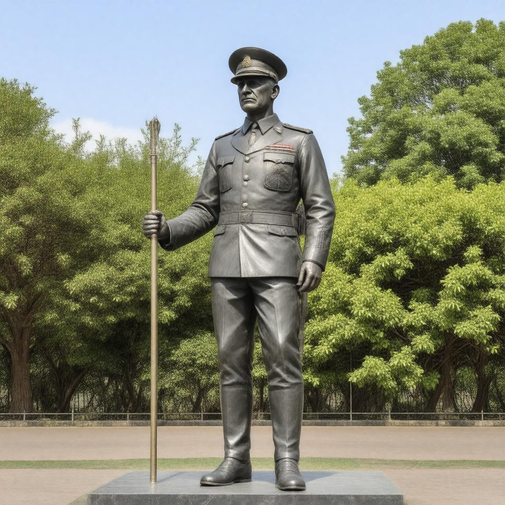 AI-created image of Statue of Field Marshal Sir Archibald Wavell